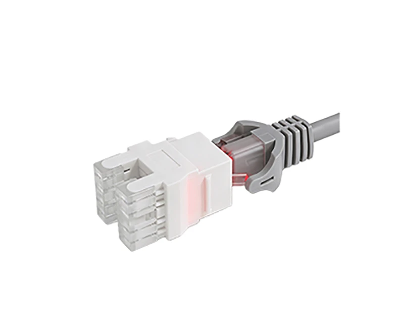 SKJ-F32101-LED-1 Cat.5e RJ45 (8P8C) 180 Degrees Unshielded